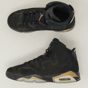 Nike Air Jordan 6 DMP GS Black Gold CT4964-007 Kids Size 4.5Y Youth Shoes 6 Wome